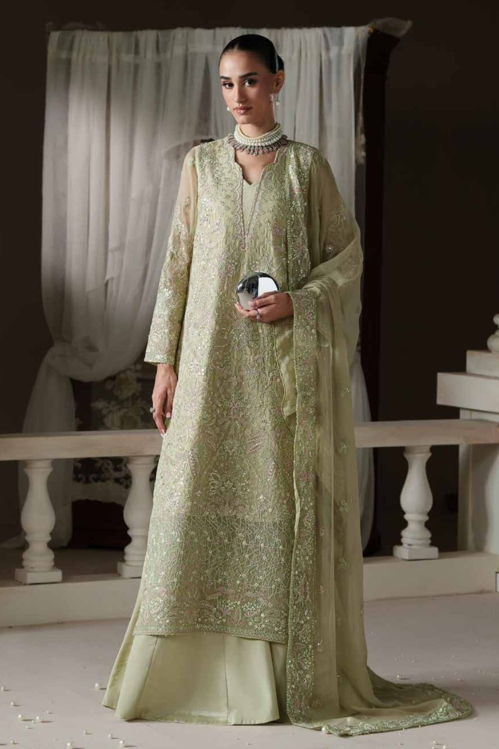 Emaan Adeel Modern Heirloom 3Pcs Unstitched Chiffon Collection MODERN BELLE