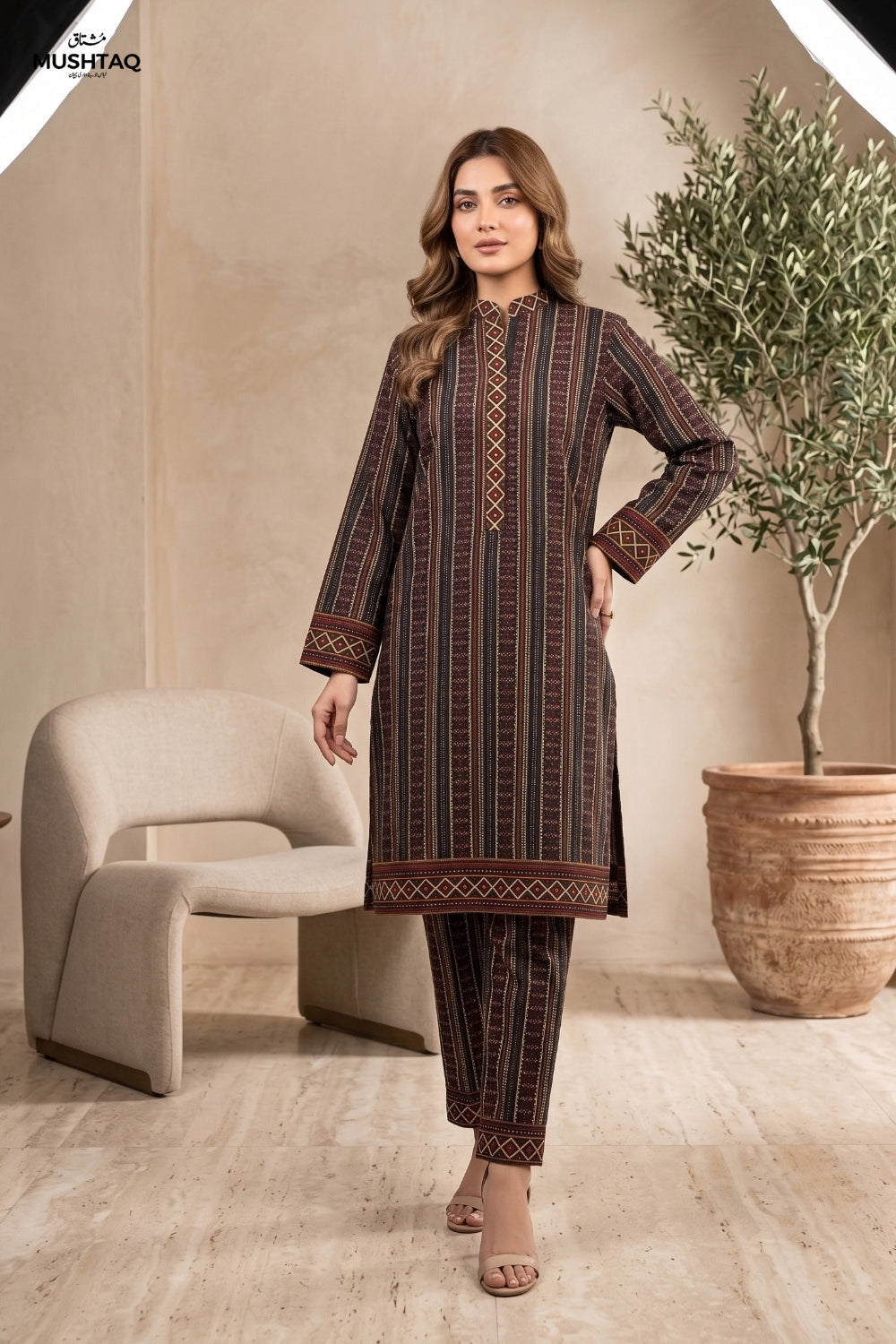 2Pcs Unstitched Printed Khaddar Eshal Collection Desgin - 5
