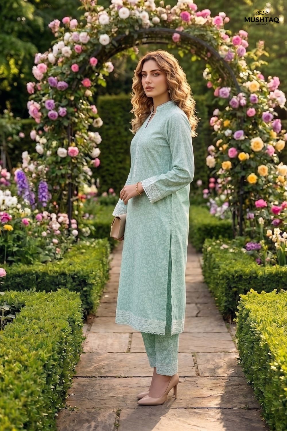 2Pcs Unstitched Printed Naaz Lawn Collection Desgin - 5