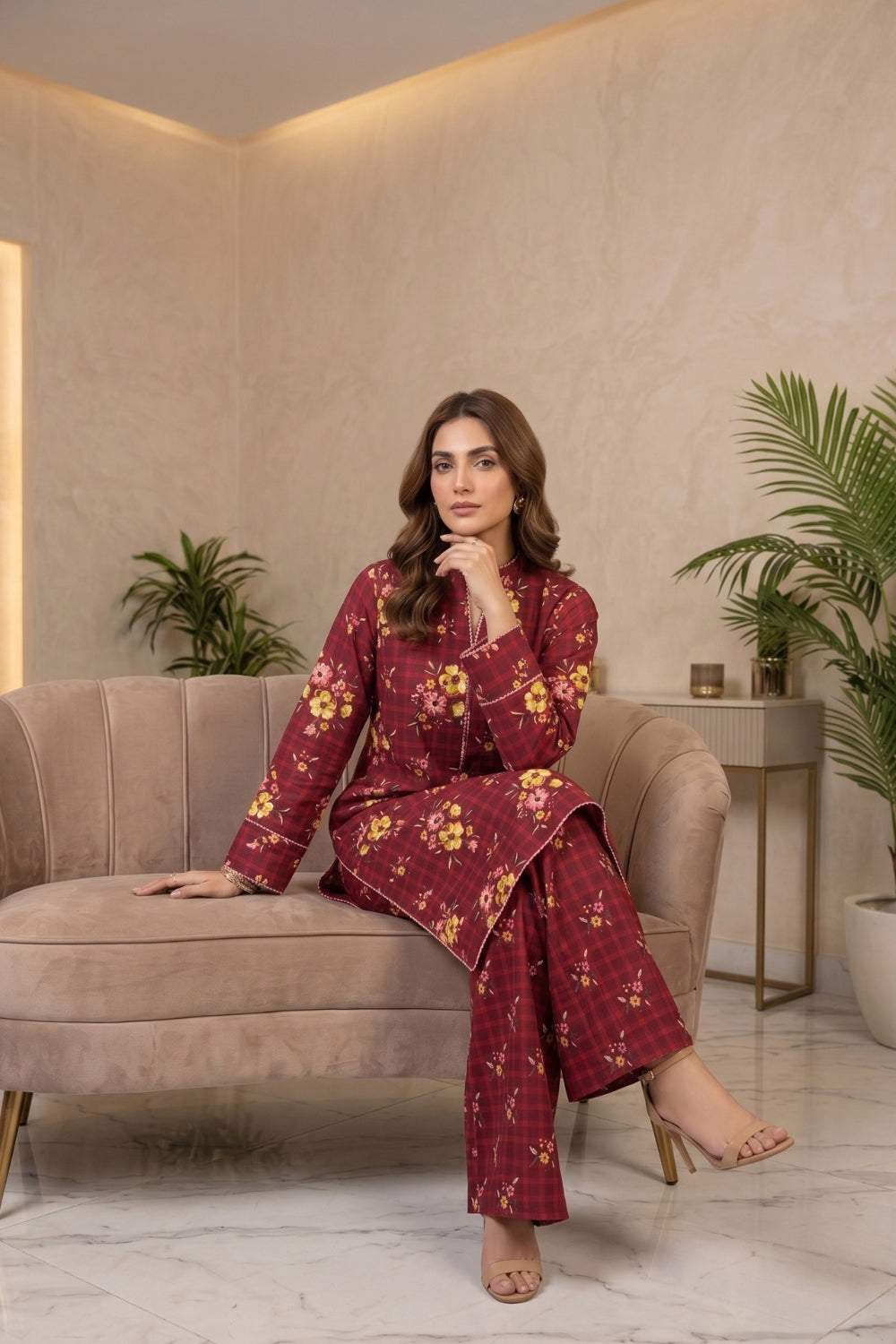 2Pcs Unstitched Courtrai Marina Collection Desgin - 5