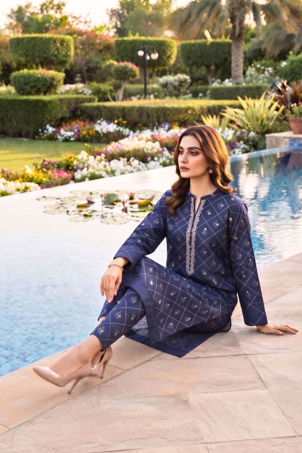 2Pcs Unstitched Printed Rang - e - Gull Lawn Collection Desgin - 5