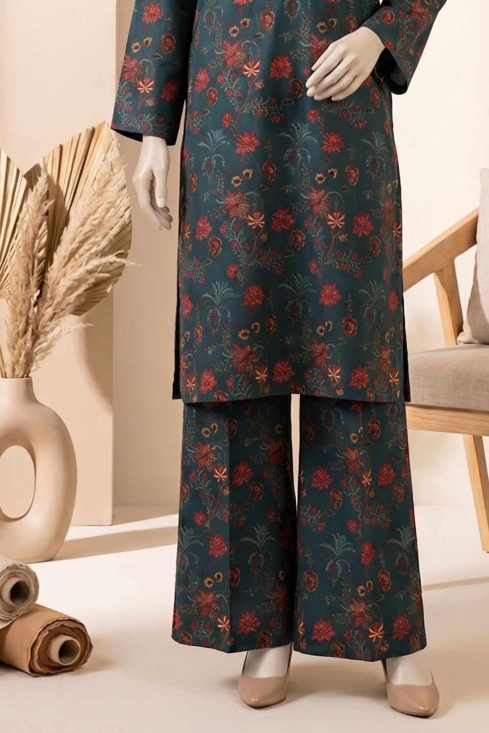 2Pcs Unstitched Printed Lawn Rahi Collection Desgin - 5