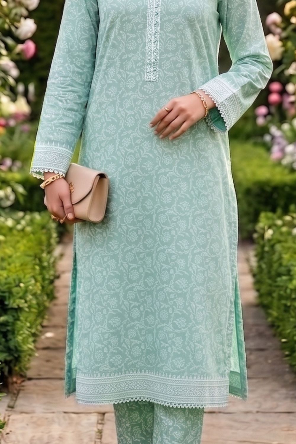 2Pcs Unstitched Printed Naaz Lawn Collection Desgin - 5