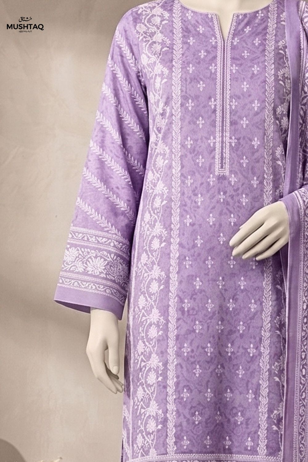Mushtaq Ayat Collection 3Pcs Unstitched Printed Lawn Desgin - 2