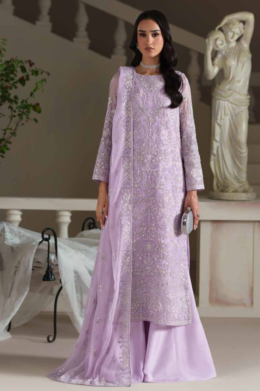 Emaan Adeel Modern Heirloom 3Pcs Unstitched Chiffon Collection EMMELINE