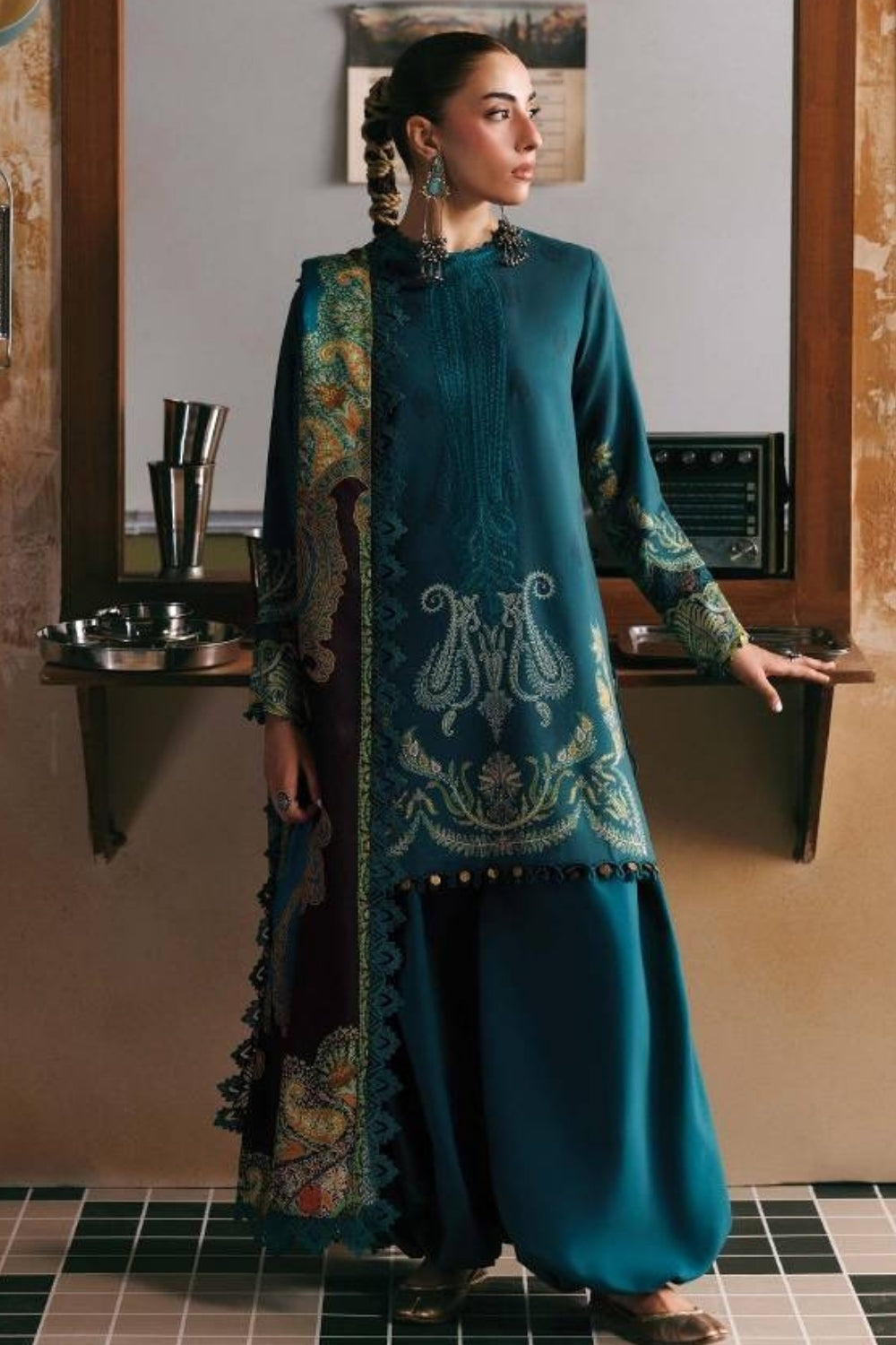 Maria B 3 Piece Unstitched Printed Suit MB-CUSV15-11A
