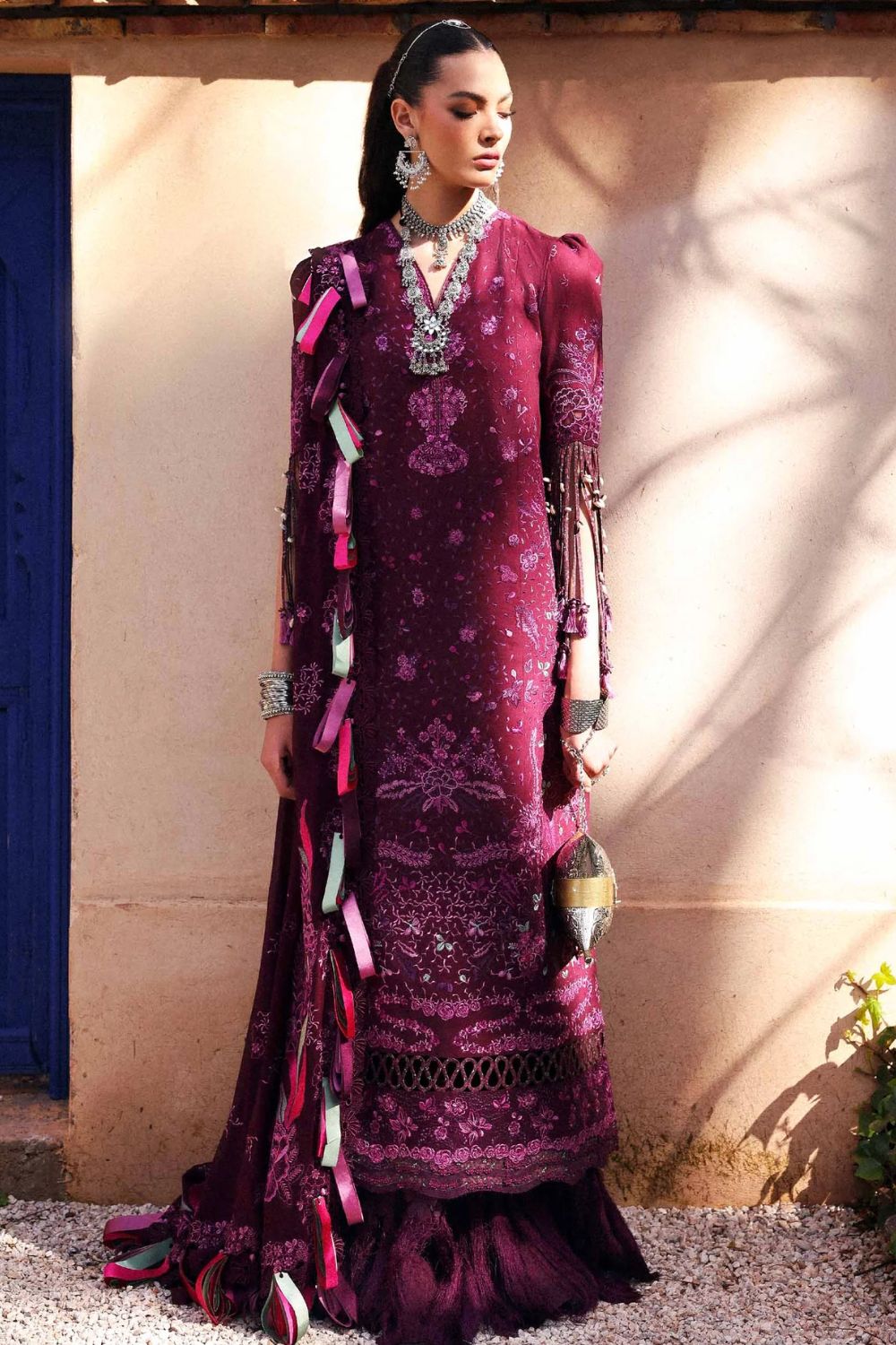 Reine by Republic Womenswear Unstitched Embroidered Luxury Lawn 3 Piece Suit  Icie - Eid Collection