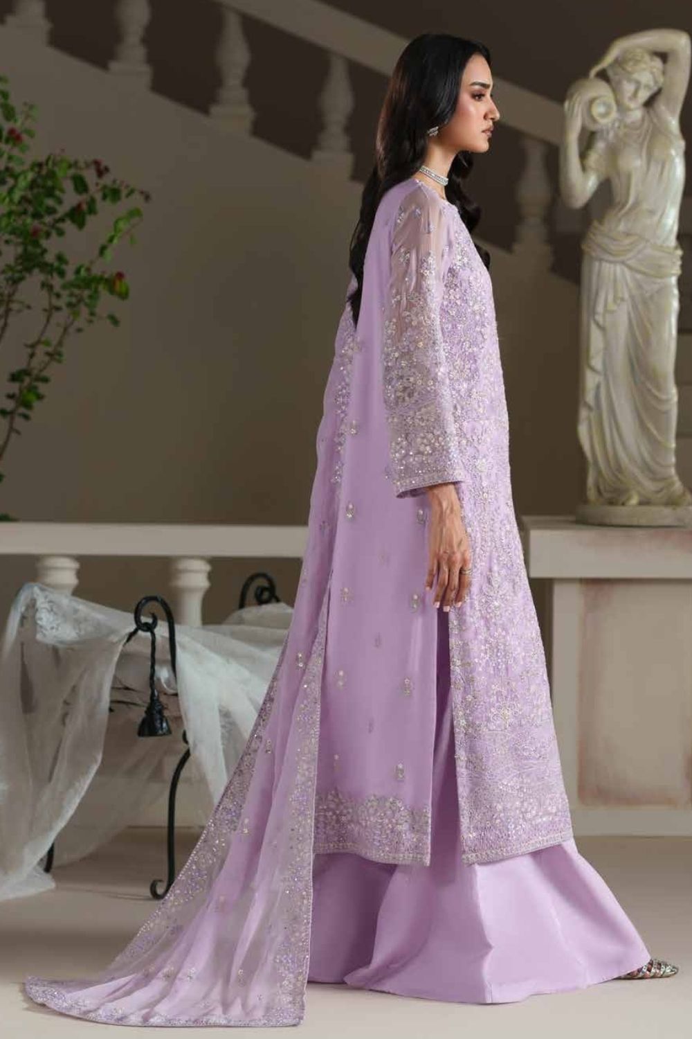 Emaan Adeel Modern Heirloom 3Pcs Unstitched Chiffon Collection EMMELINE