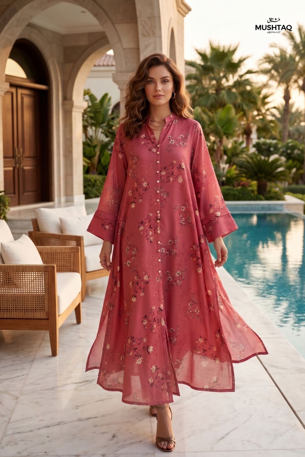 Mushtaq Stitched Printed Kaftan Collection Desgin - 6
