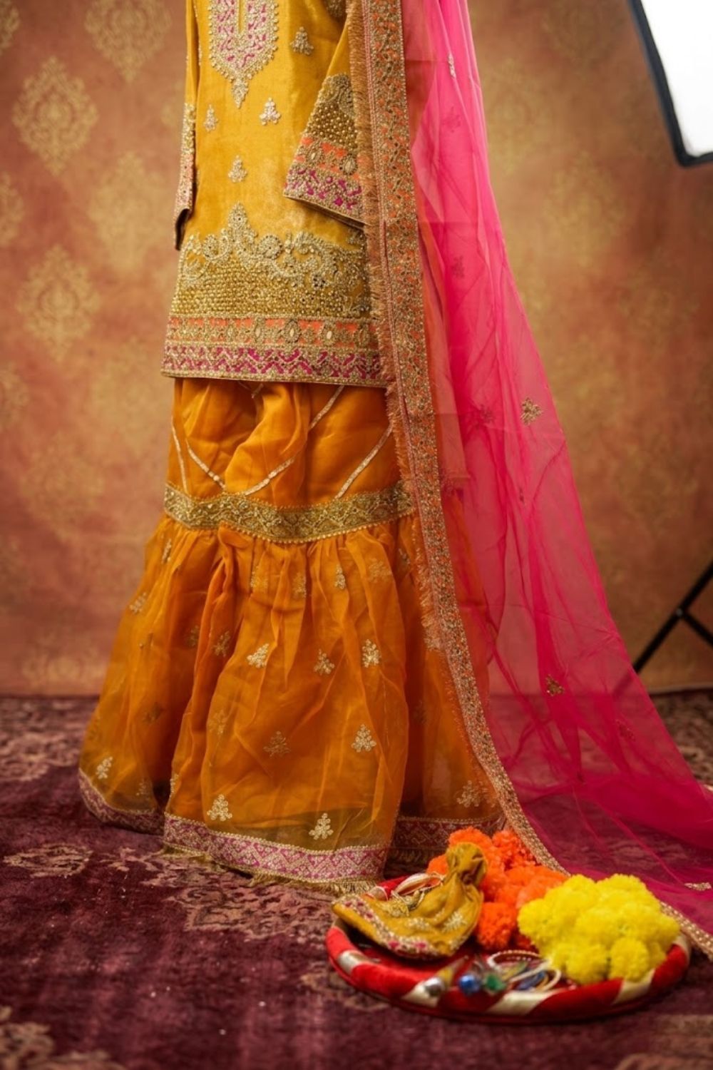 Rangrez Mehndi Bridal Wear by MCS Unstitched Handmade Organza Mehndi Wear Collection