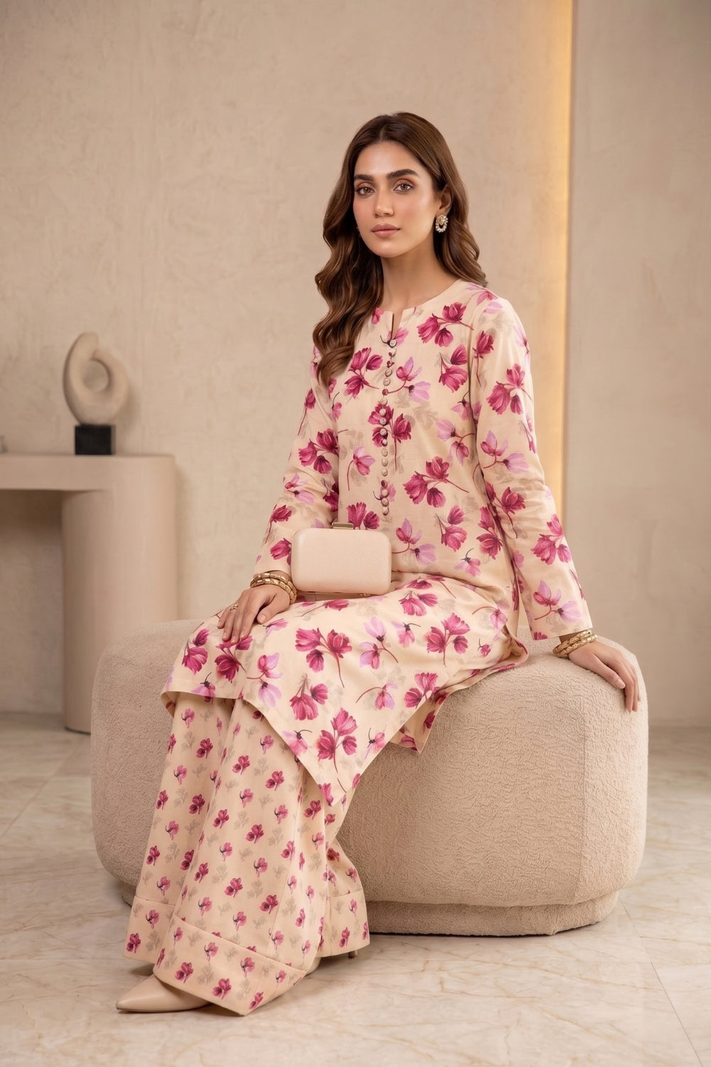 2Pcs Unstitched Courtrai Marina Collection Desgin - 6