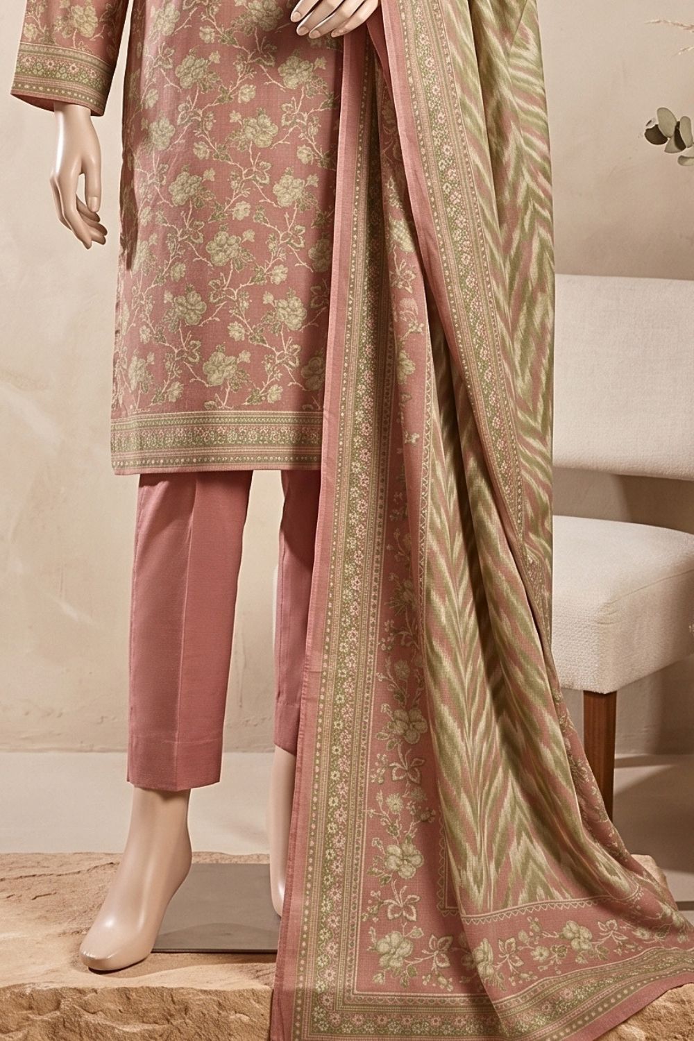 Mushtaq Ayat Collection 3Pcs Unstitched Printed Lawn Desgin - 3