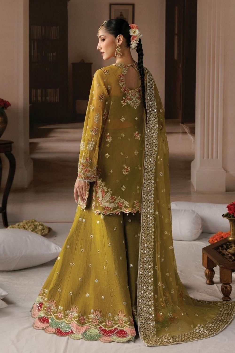 Afrozeh Shehnai Wedding Formals'26  3 Piece Unstitched Embroidered Suit Zarminay