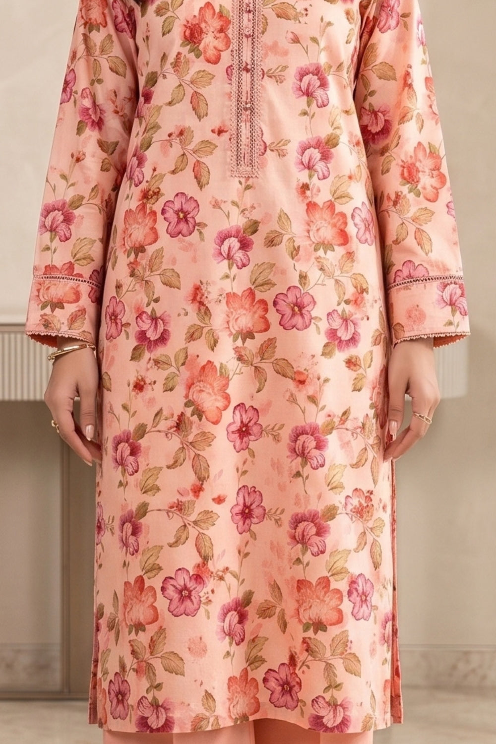 2Pcs Unstitched Printed Khaddar Mahira Collection Desgin - 6
