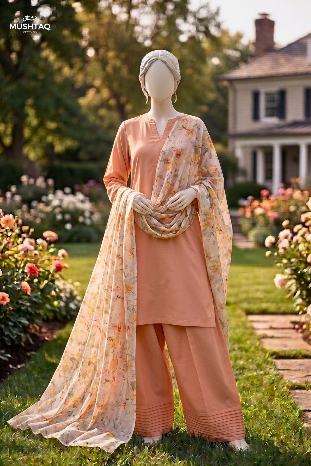Printed Lawn Shawl Desgin - 1