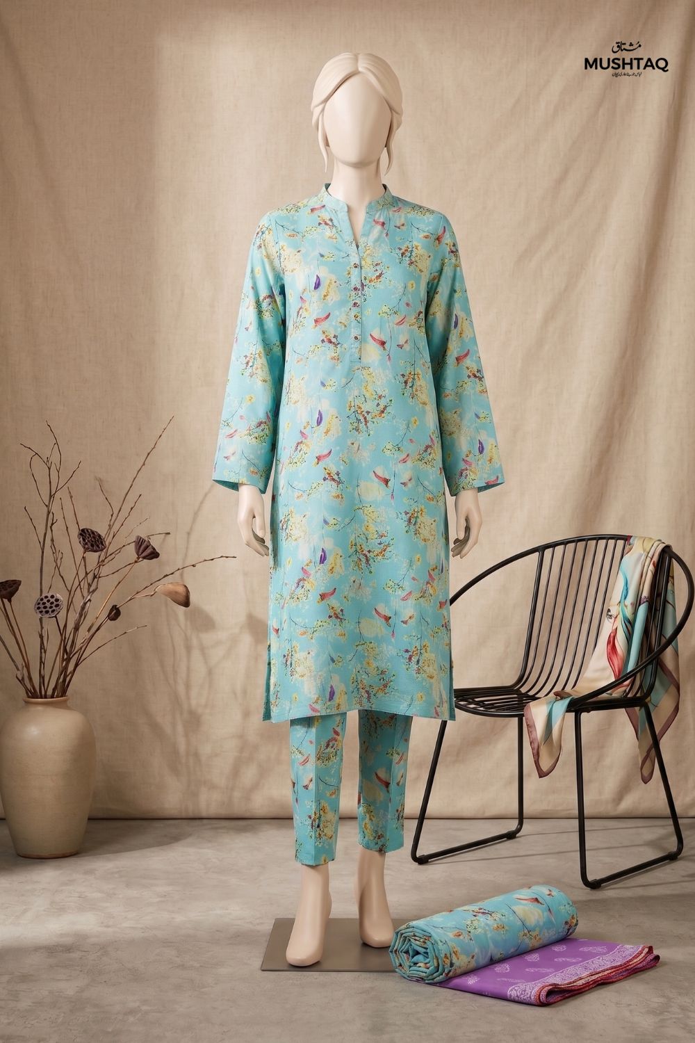 2Pcs Printed Lawn Desgin - 199