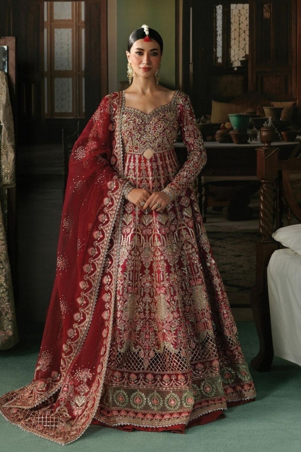 Afrozeh Shehnai Wedding Formals'26  3 Piece Unstitched Embroidered Suit Virsa