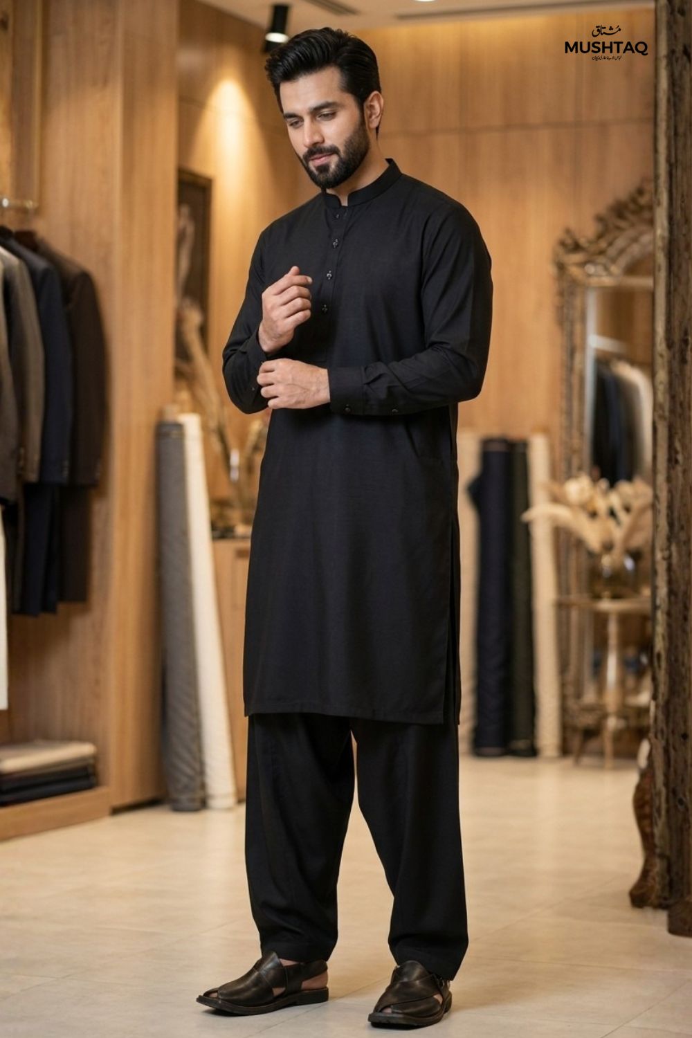 Mens Unstitched Wash & Wear Suit Desgin - 1