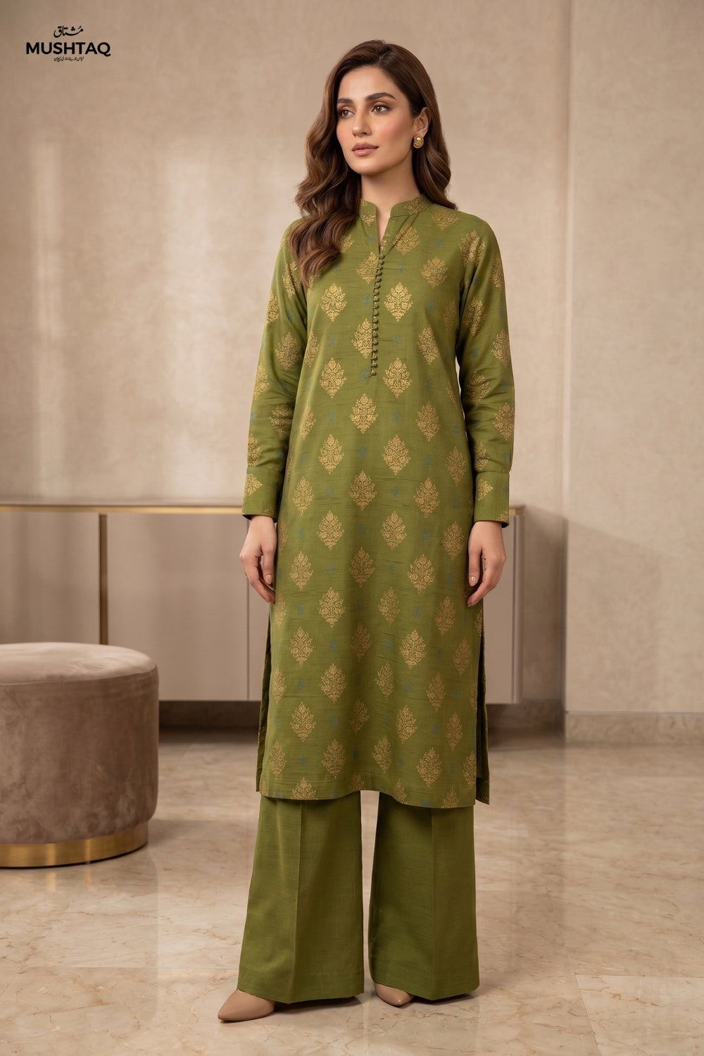 2Pcs Unstitched Printed Marina Ghazal Collection Desgin - 1
