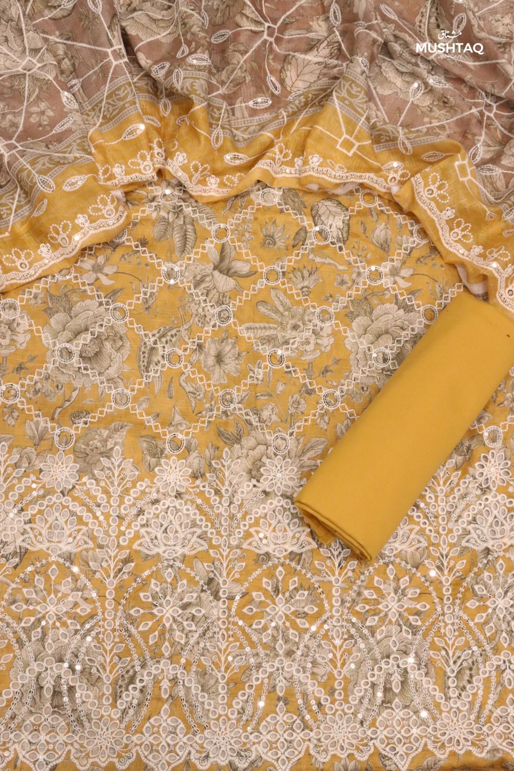 3Pcs Embrodiered Lawn Desgin - 3