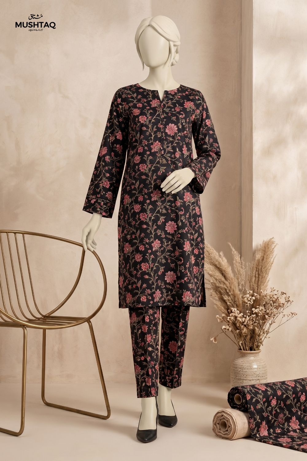 2Pcs Unstitched Printed Lawn Rahi Collection Desgin - 1