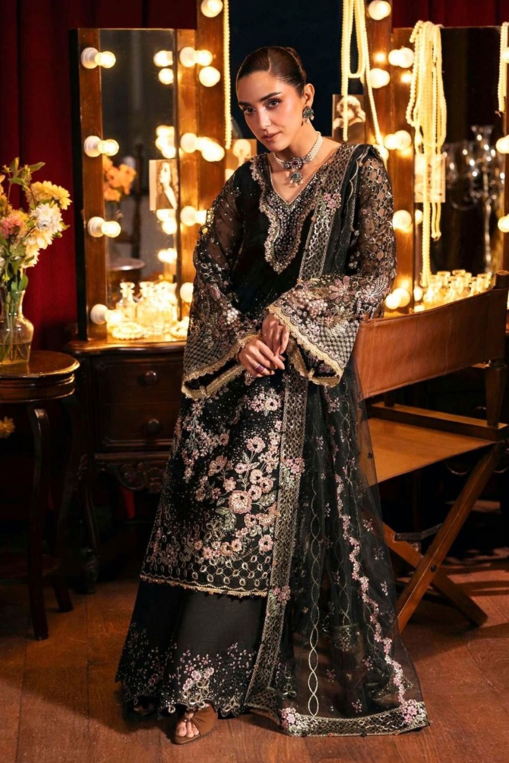 Elaf Premium Serenade 3 Piece Unstitched Embroidered EHM-05 MASQUERADE