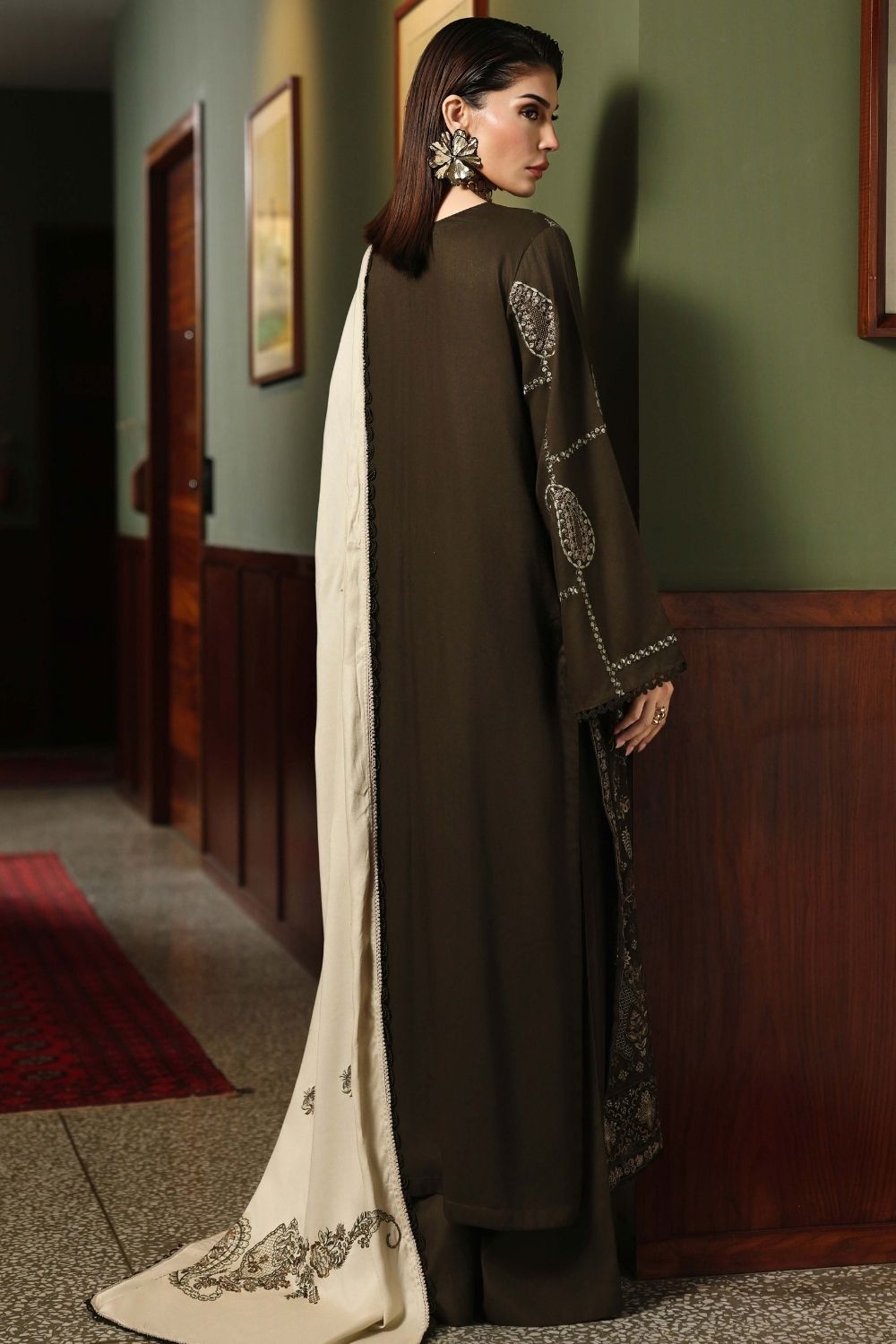 Exclusive Luxury Unstitched By Nureh 3Piece Suit NE-276