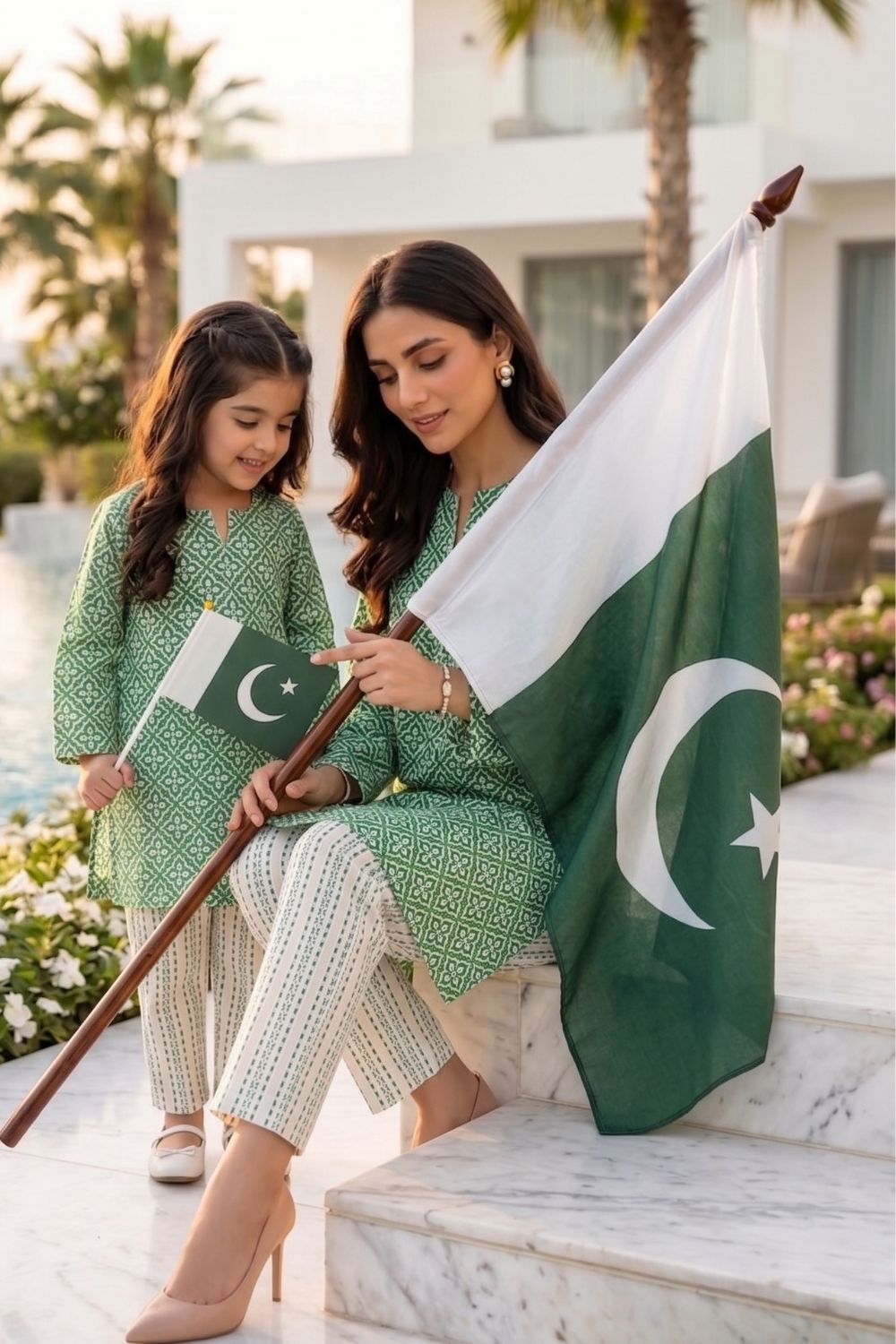 2Pcs Unstitched Printed Azadi Lawn Collection Desgin - 1