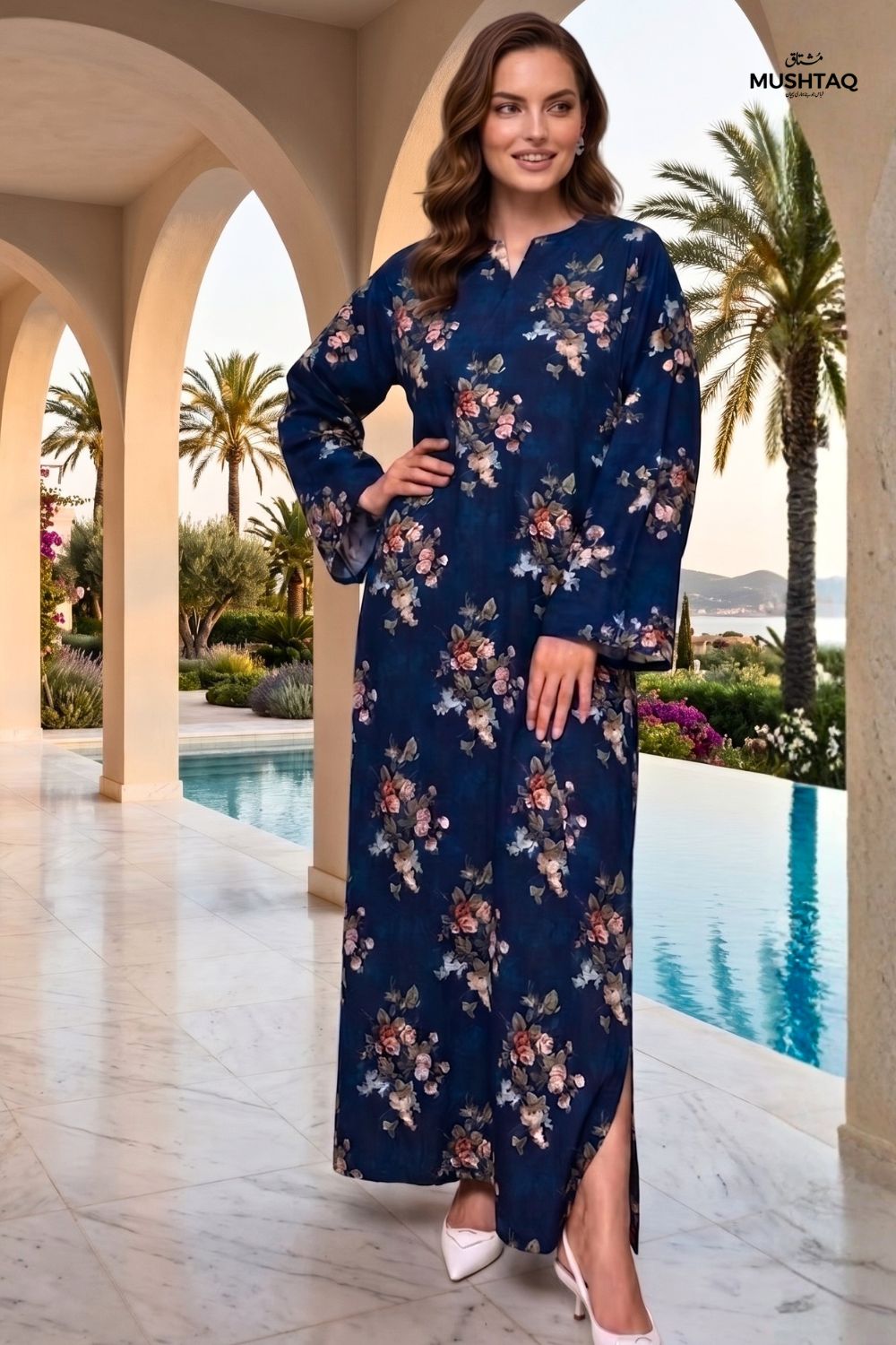 Mushtaq Stitched Printed Kaftan Collection Desgin - 1