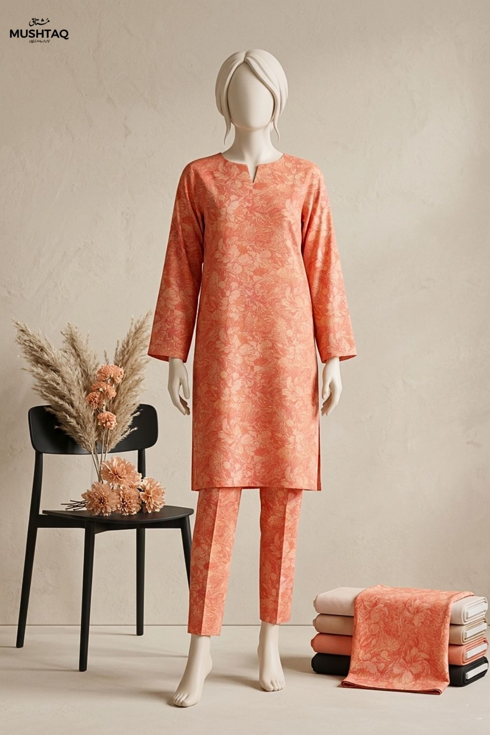 Mushtaq Musafir Collection 2Pcs Printed Lawn Desgin - 3