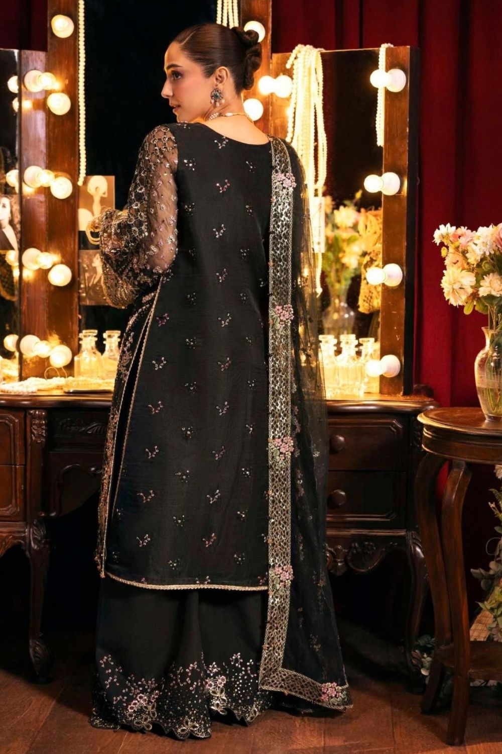 Elaf Premium Serenade 3 Piece Unstitched Embroidered EHM-05 MASQUERADE