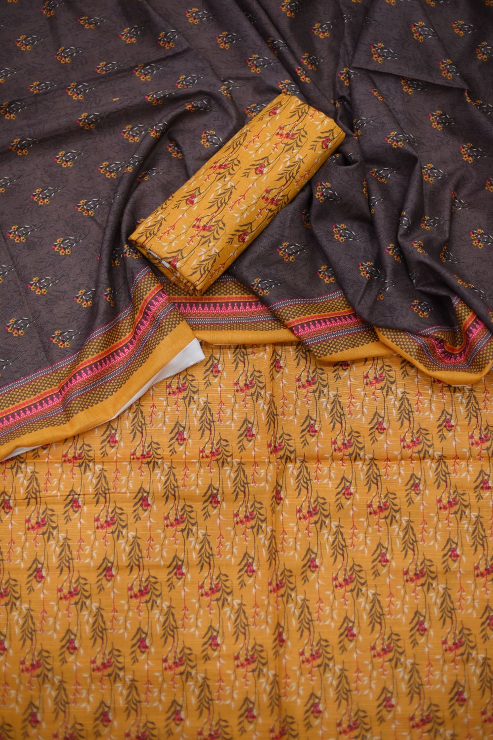 3Pcs Printed Khaddar Desgin -18