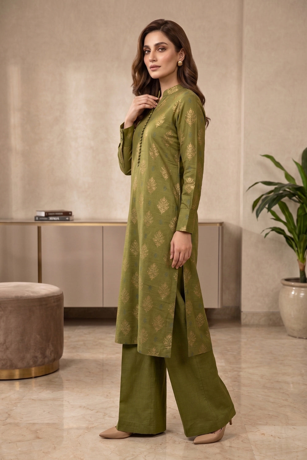 2Pcs Unstitched Printed Marina Ghazal Collection Desgin - 1
