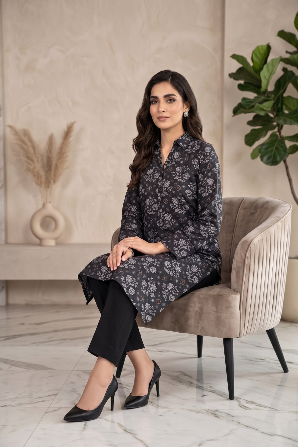 2Pcs Unstitched Printed Marina Collection Desgin - 1