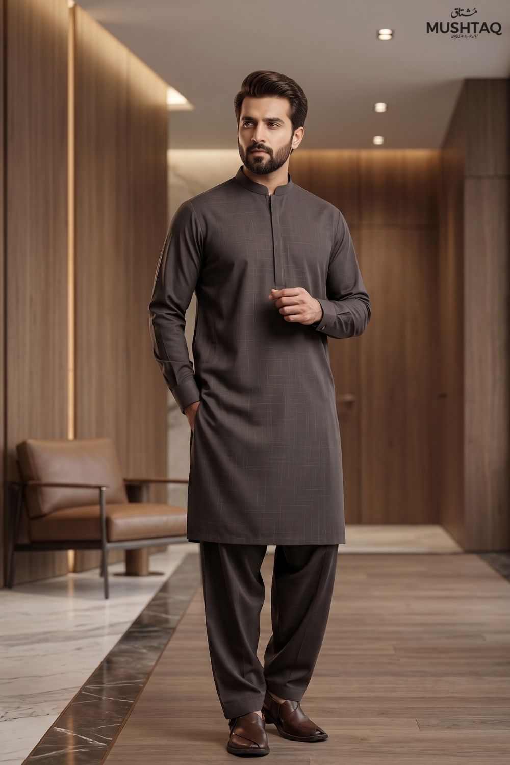 Mens Unstitched Wash & Wear Desgin - 7