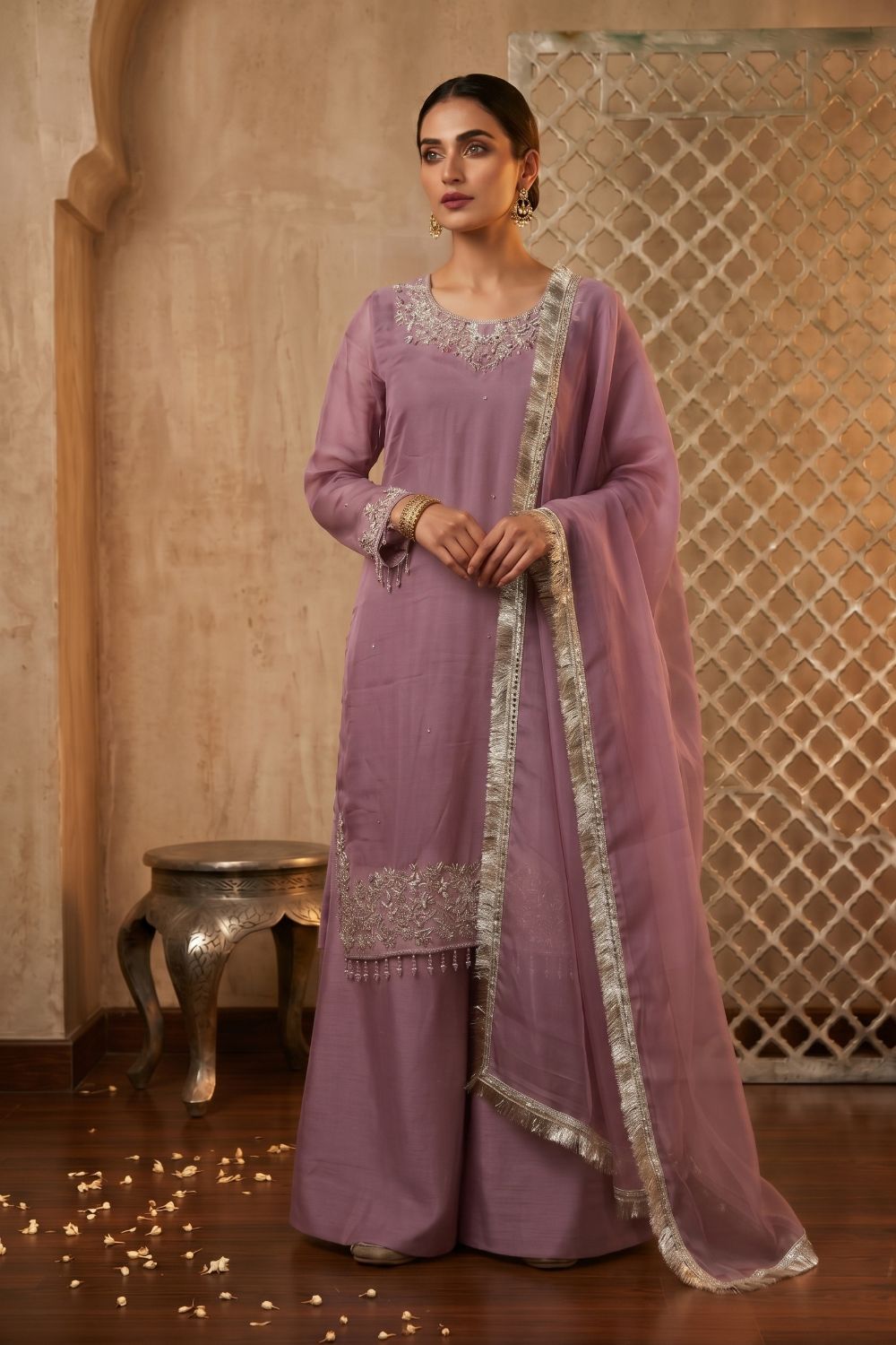Mushtaq 3pcs Stitched Chiffon Collection Desgin - 3