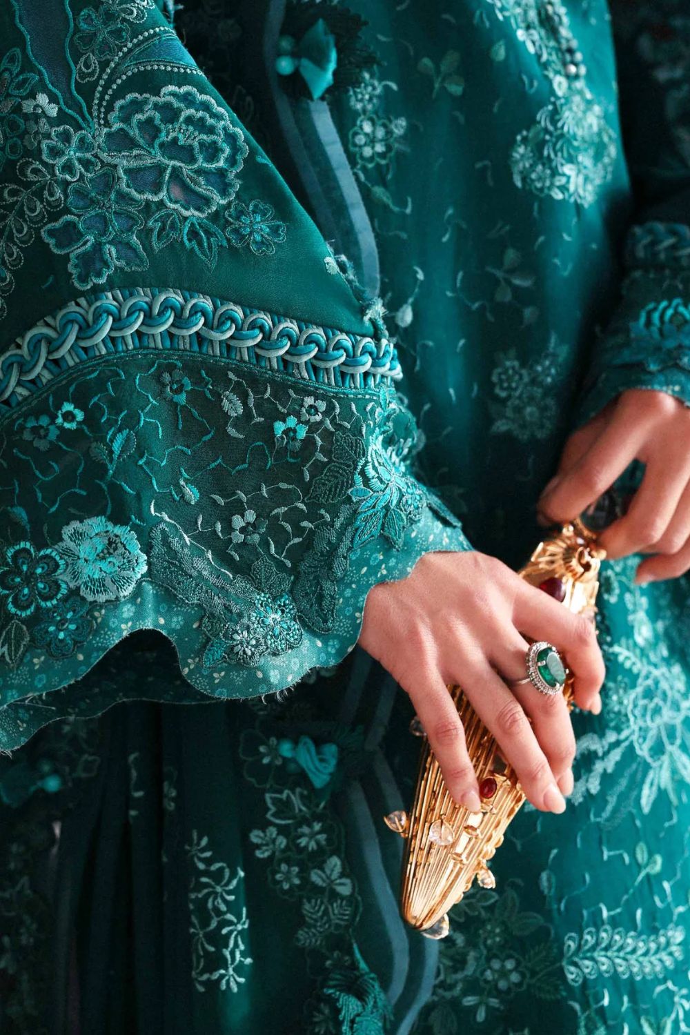 Reine by Republic Womenswear Unstitched Embroidered Luxury Lawn 3 Piece Suit  Luna - Eid Collection