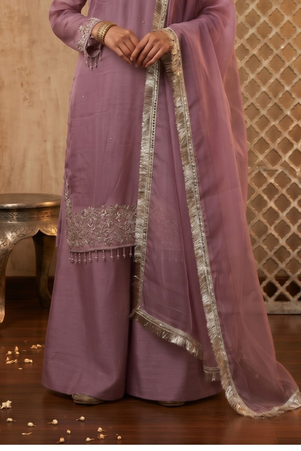 Mushtaq 3pcs Stitched Chiffon Collection Desgin - 3