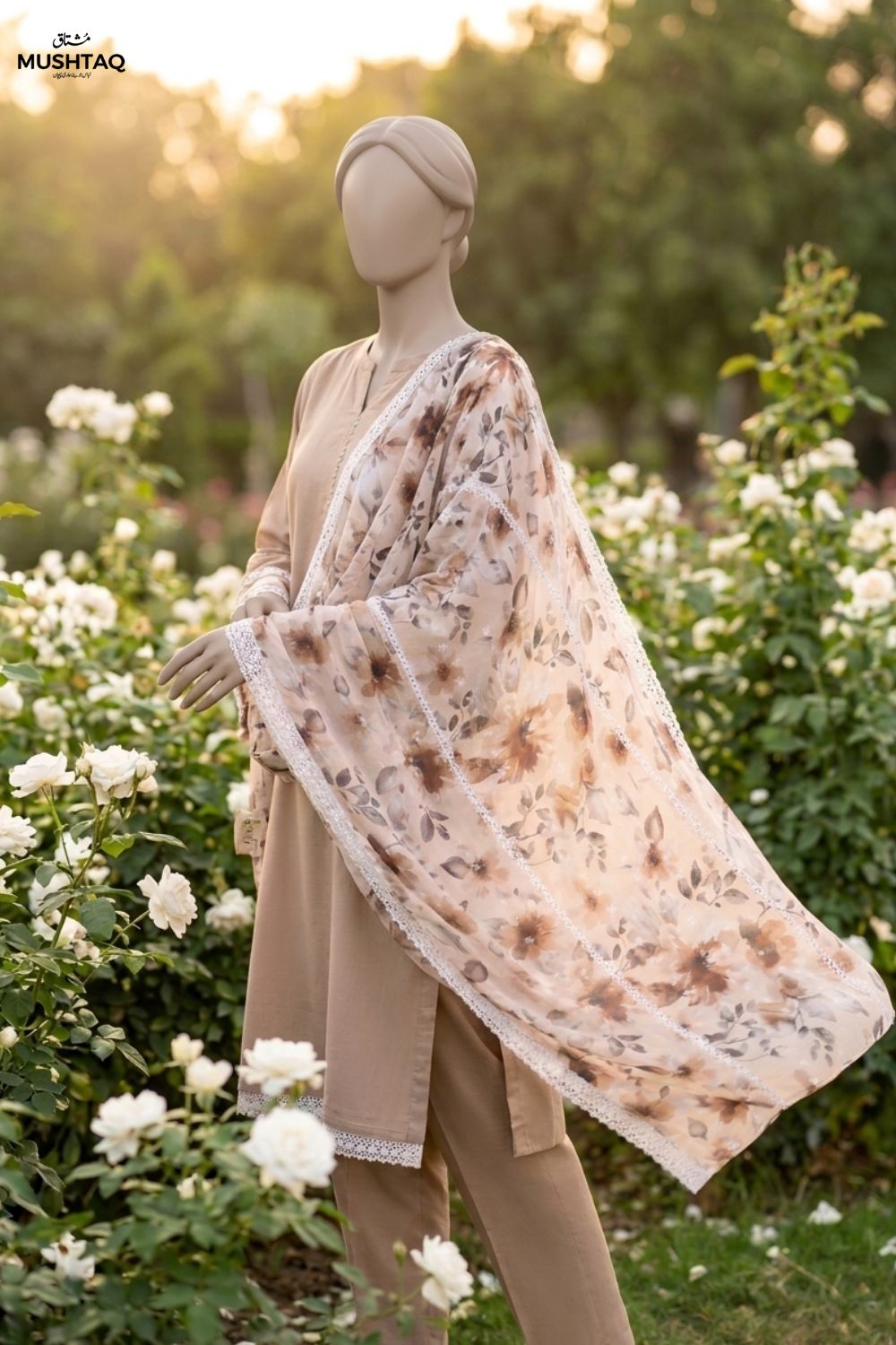 Embroidered Lawn Shawl Desgin - 31