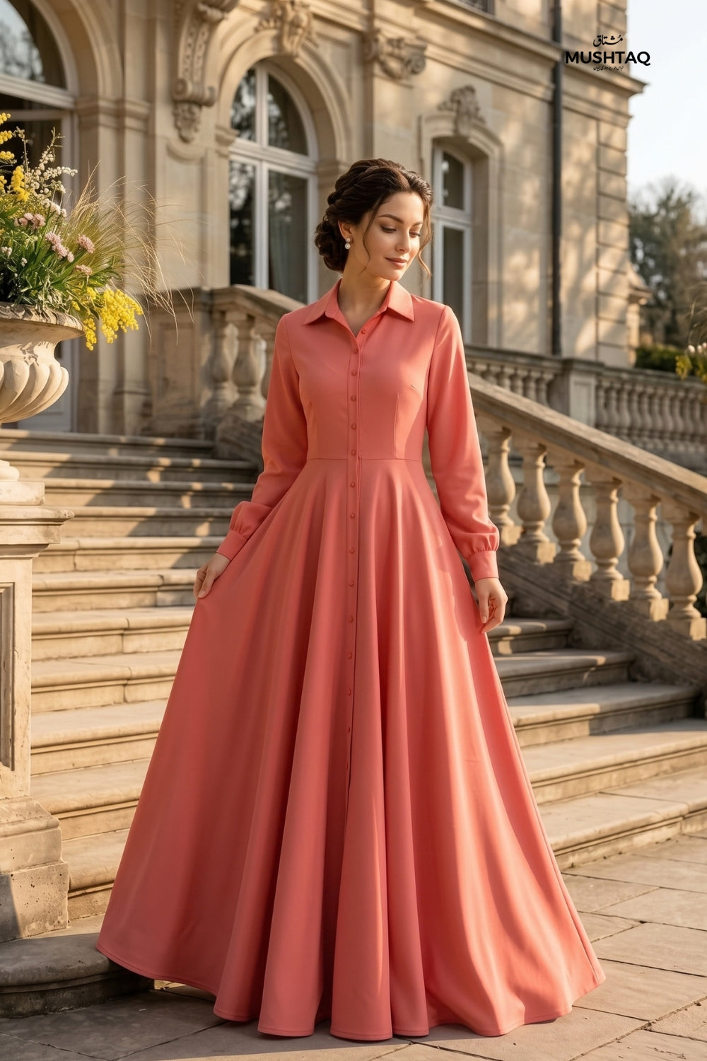 Mushtaq 2Pcs Unstitched Plain Khaddar Aira Collection Desgin - 2