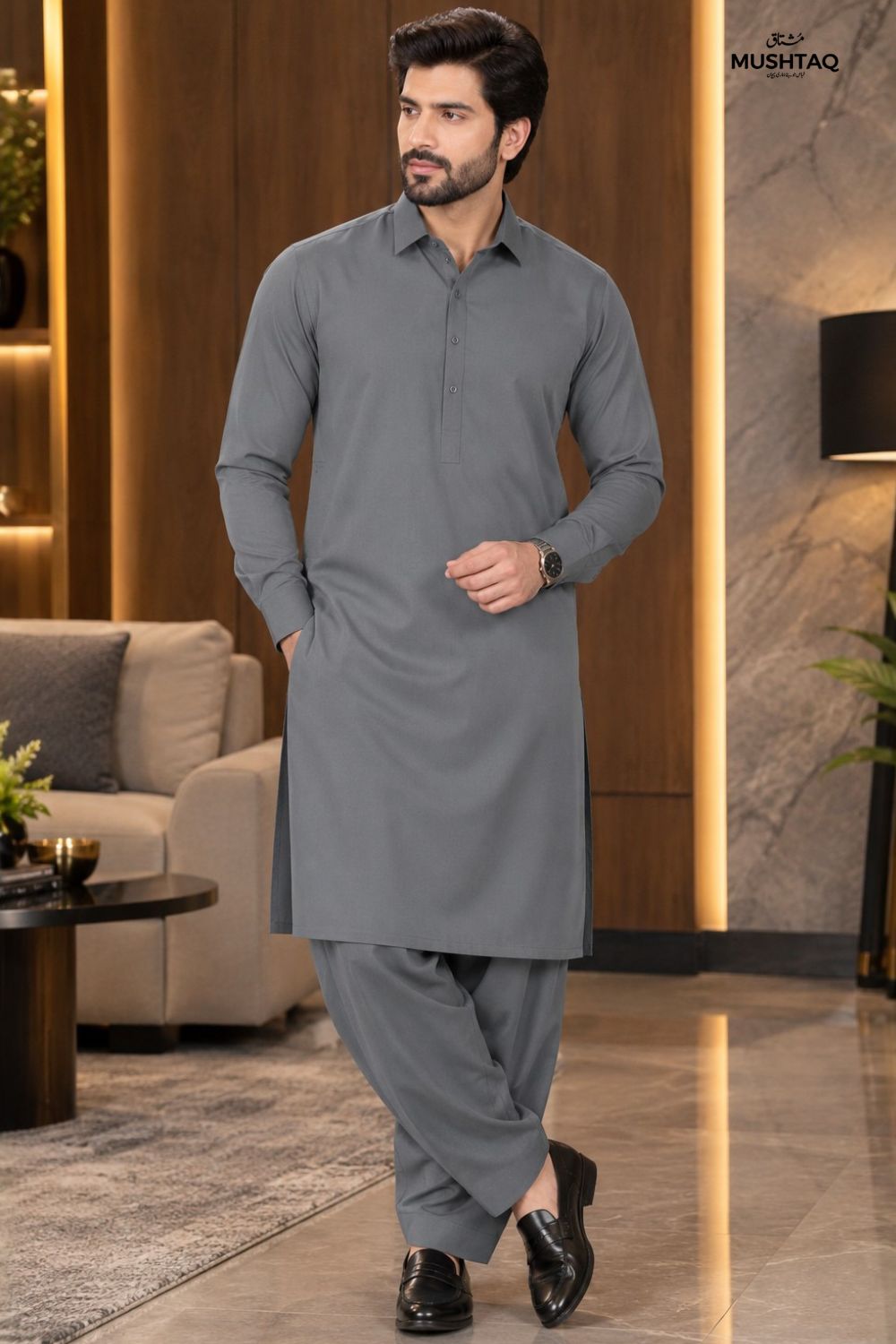 Mens Unstitched Wash & Wear Suit Desgin - 3