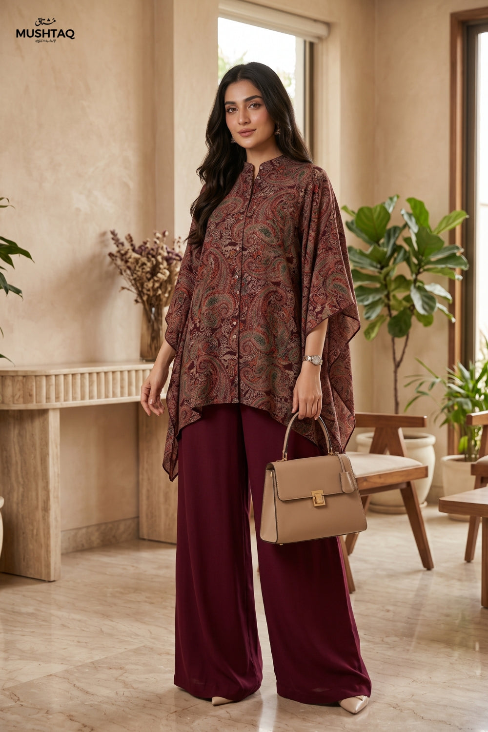 Mushtaq 2Pcs Unstitched Printed Marina Noore Collection Desgin - 2