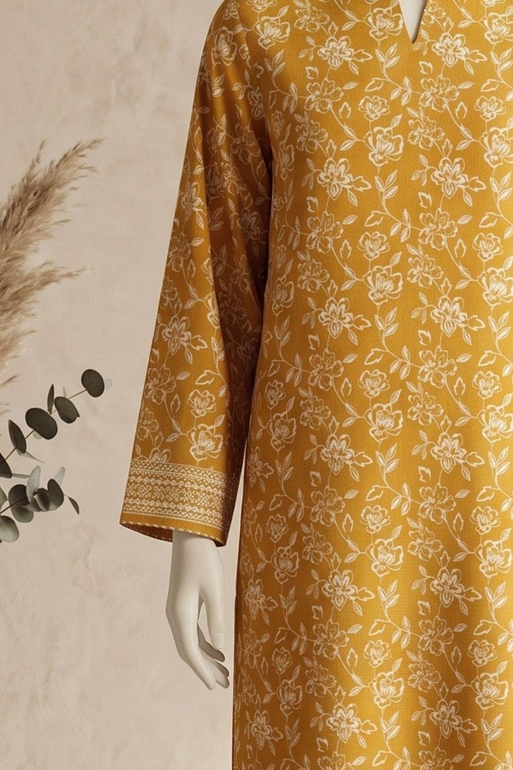 2Pcs Unstitched Printed Lawn Dua Collection Desgin - 4