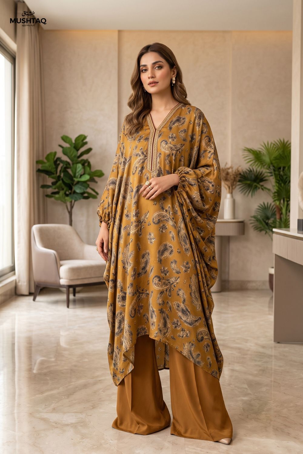 Mushtaq 2Pcs Unstitched Printed China Patti Libas Collection Desgin - 2