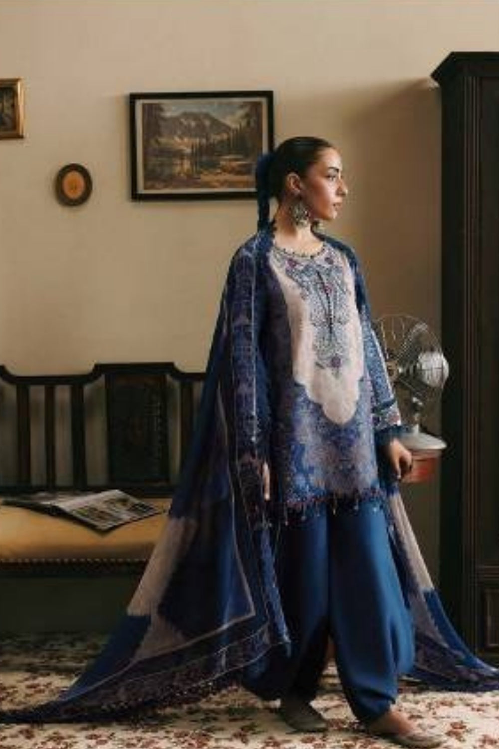Maria B 3 Piece Unstitched Printed Suit MB-CUSV15-01A