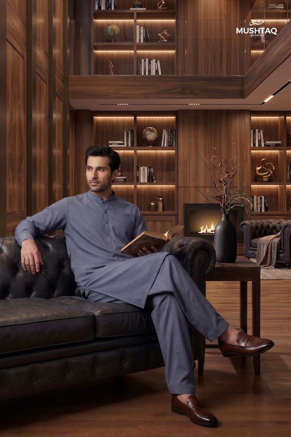 Mens Unstitched Cotton Khaddar Collection Desgin - 2