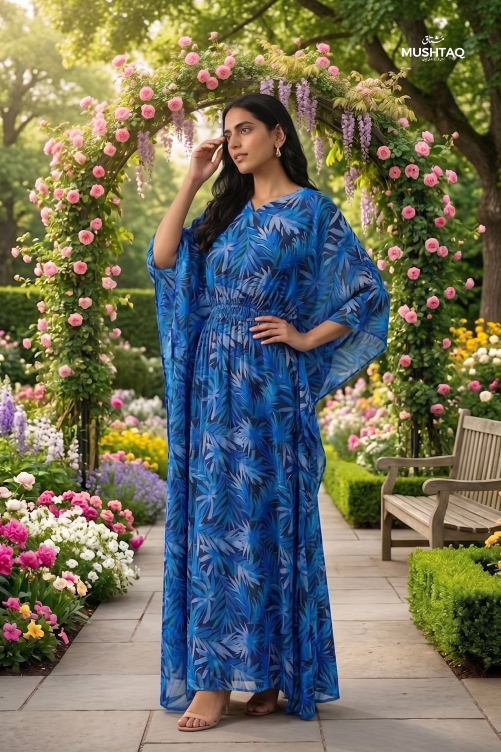 Mushtaq 2Pcs Stitched Printed Kaftan Collection Desgin - 2