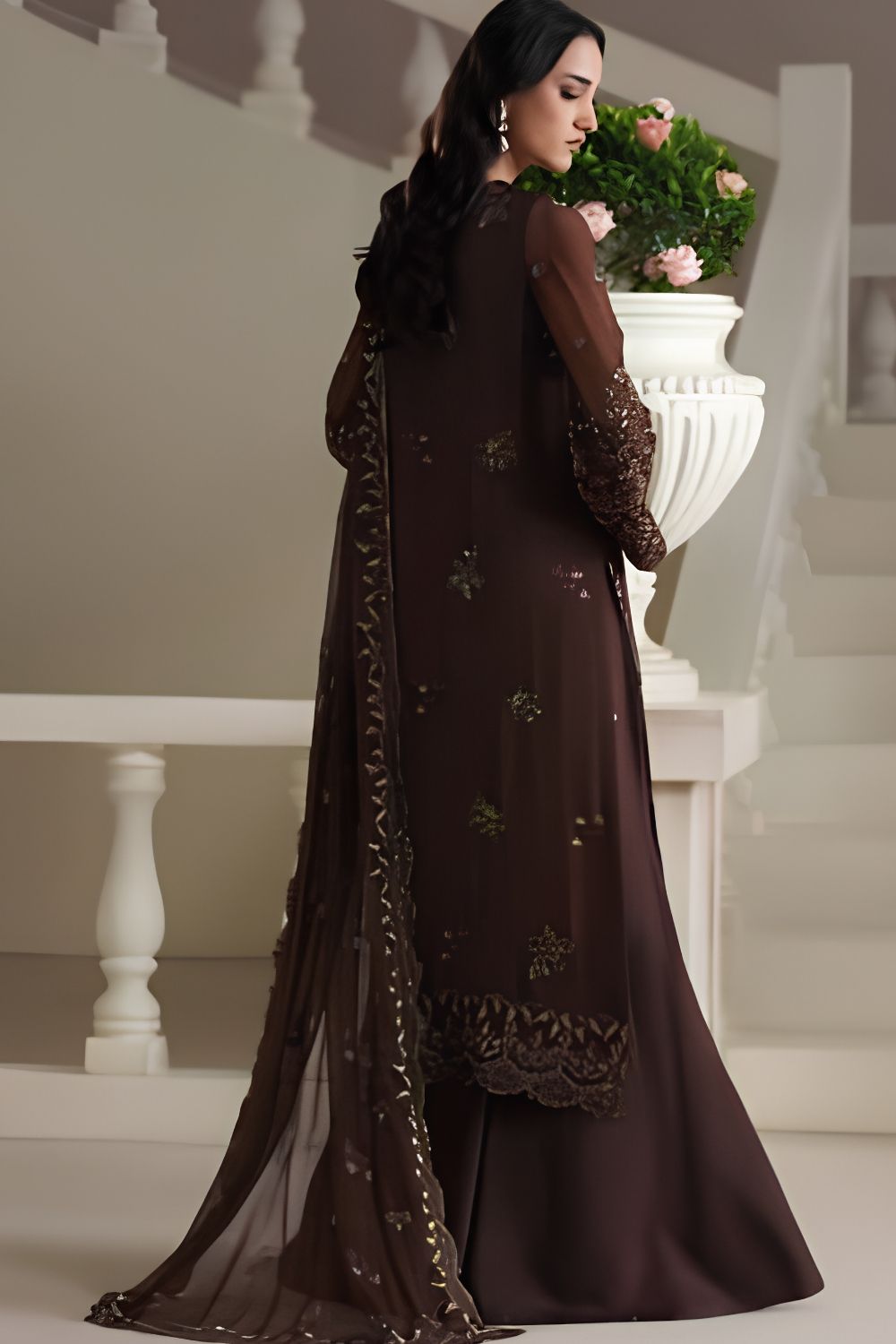 Emaan Adeel Modern Heirloom 3Pcs Unstitched Chiffon Collection ADELIA
