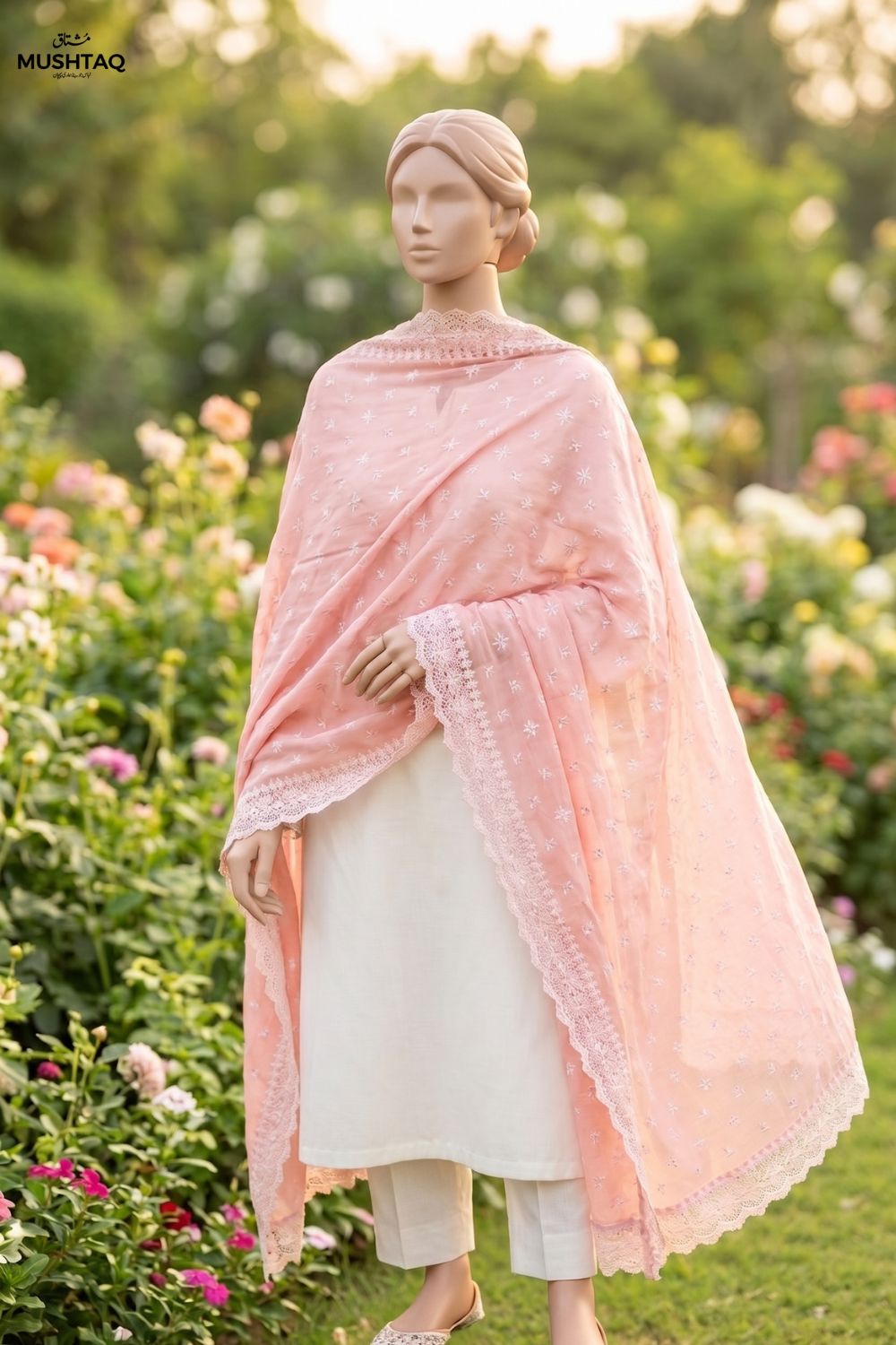 Embroidered Lawn Shawl Desgin - 35