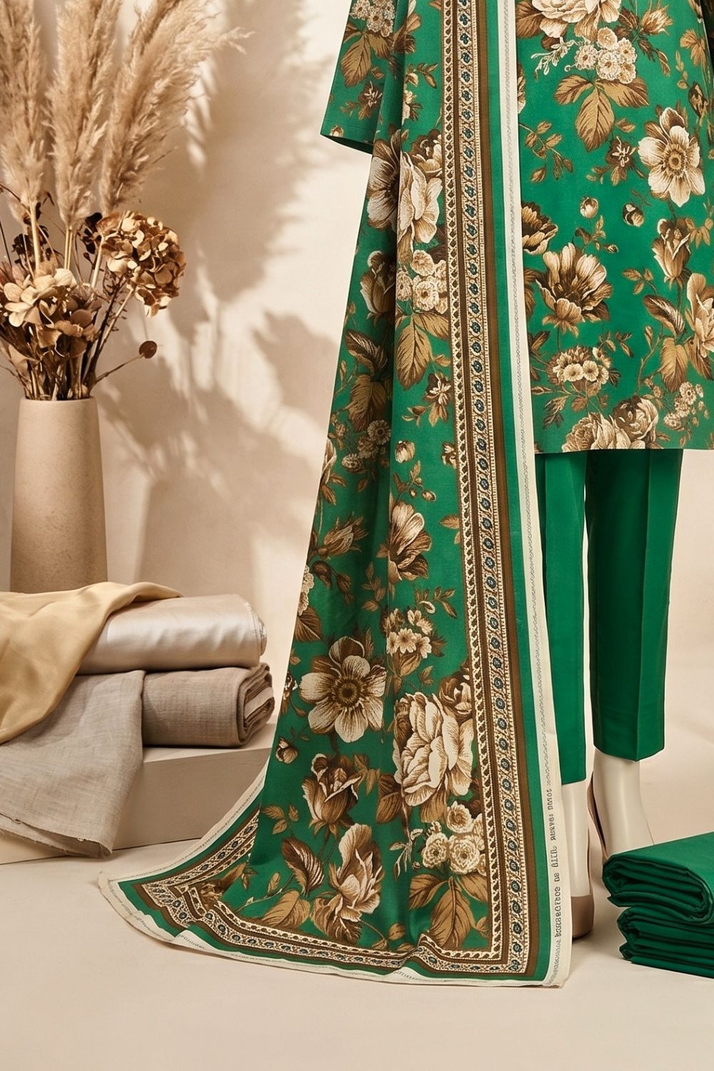 Mushtaq Rawaa Collection 3Pcs Unstitched Printed Lawn Desgin - 2
